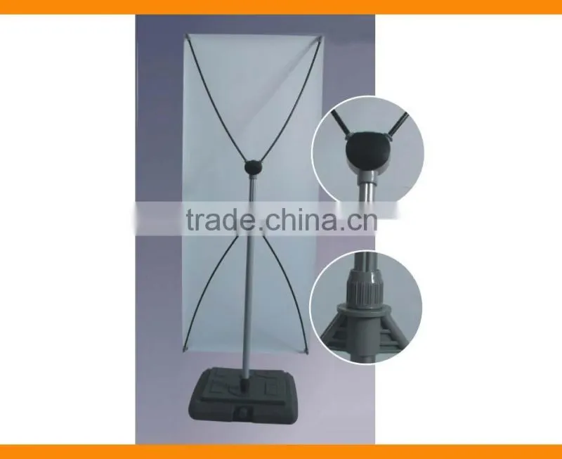 banner frame with wind resistance basement