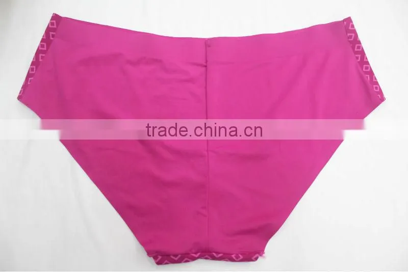Square Print Panty Laser Cut Woman Underwear