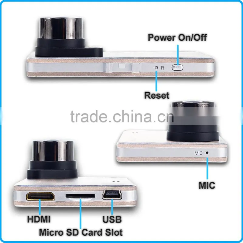 8.98mm Ultra slim 1080p HD DVR Camera Camcorder Video HDMI G-sensor Dash Cam 2.7" Car Recorder