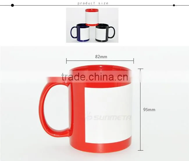 Sunmeta Directly Factory whole sale Patch luminous Sublimation Mug 11oz