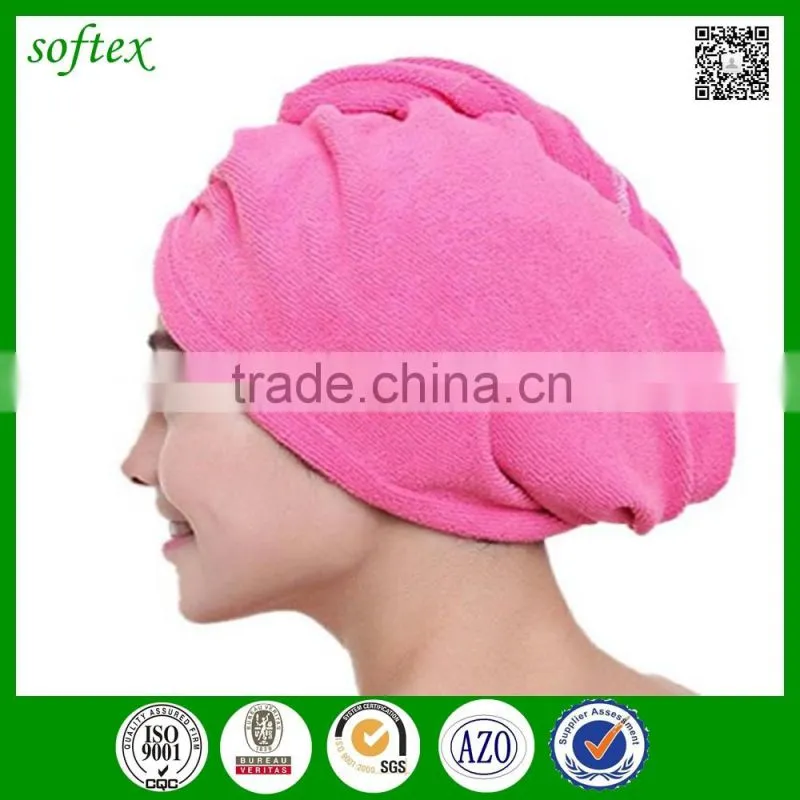 China wholesale cheap Super Absorbent microfiber custom turbie twist hair towel