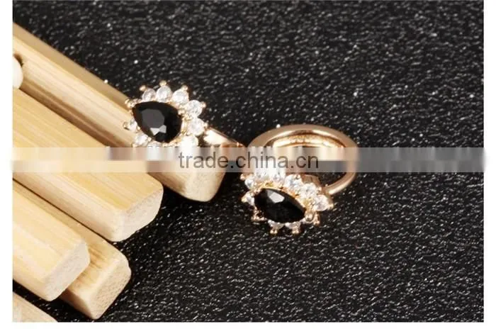 2016 zircon jewelry stainless steel earings for fancy girls