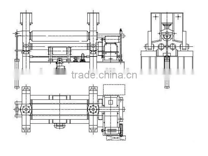 W11S-20/2500mm 3 rollers plate bending machine steel plate rolling machine