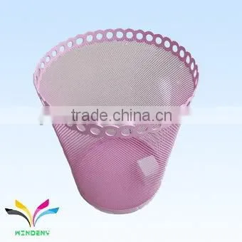 Factory oem design metal cheap blue cute trash can for packaging boxes