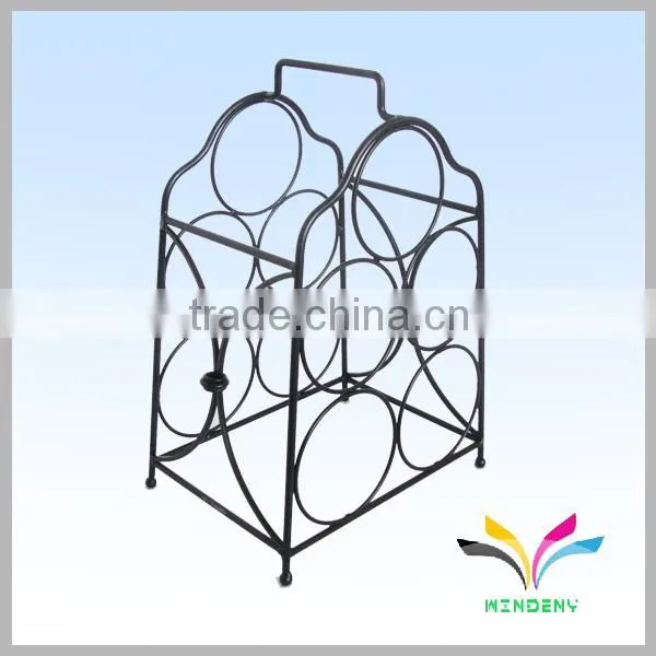 12 holders high capacity chrome plated funny beer can display stand