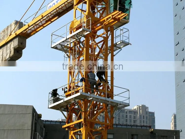 Safety construction tower crane with anchorage frame