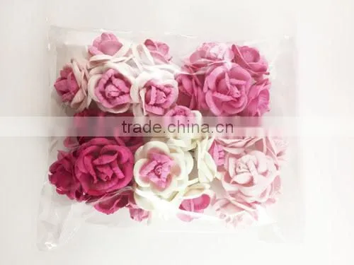 All Pink, Large Handmade Mulberry Paper Flower, Wedding Party, Scrap-booking Crafts