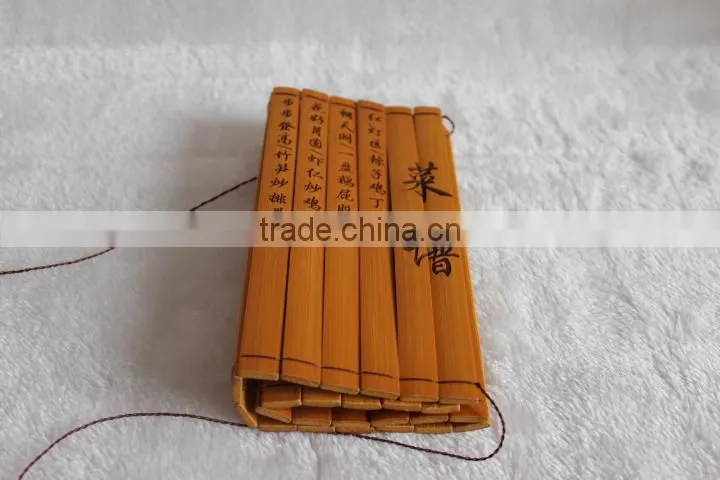 Classic bamboo menu