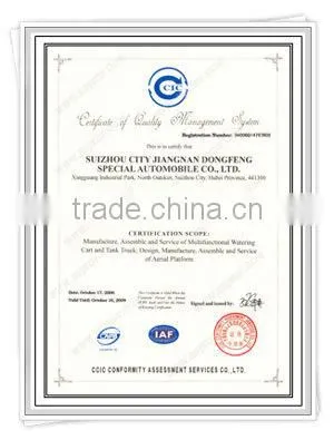 12m Aerial platforms with DFAC Dongfeng truck