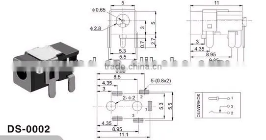 Female dc power jack