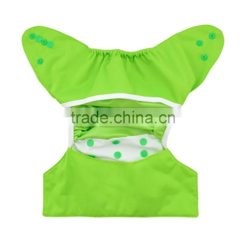 Alva Hot Sale Solid Color Nappy Cover Reusable and Washable Baby Diaper Cover