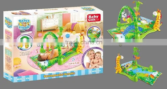 Hot Selling! New Musical Baby Gym Playmat (2-in-1)