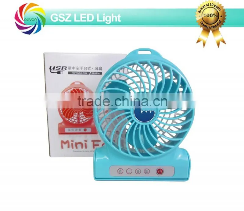 18650 lithium battery operated mini usb spocket rechargeable fan