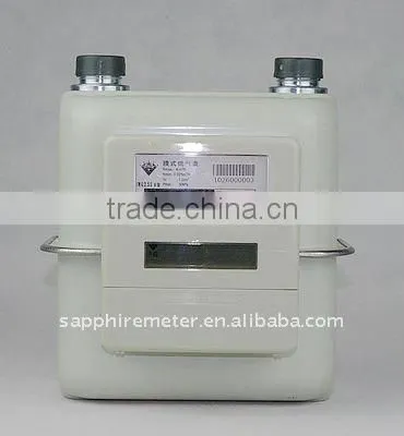 ICG4S Sapphire Diaphragm Household Steel Case IC card prepaid intelligent Gas Meter