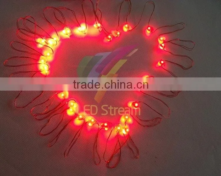 HeartShaped Theme 3AA Battery Powered 3M 30 LED Copper String Fairy Lights Happy Valentines' Day Lighting