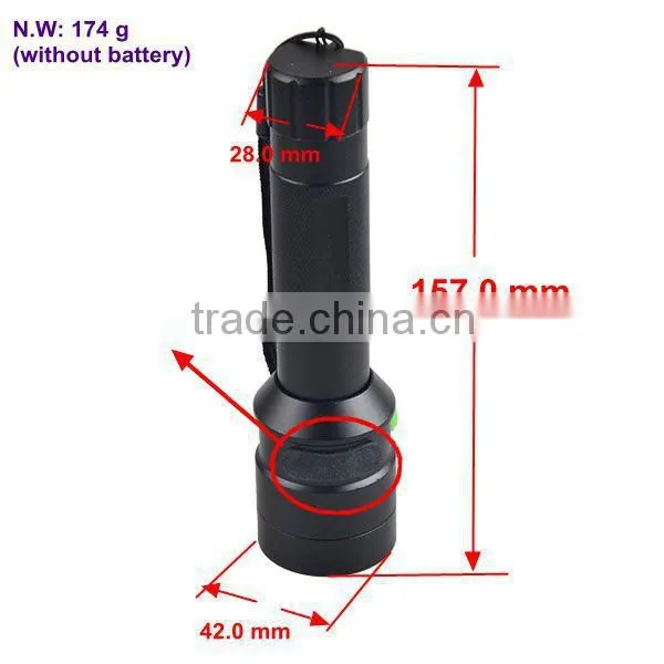 Railway LED Red And Green Rechargeable Signal Flashlight Torch