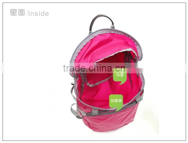 2014 high quality outdoor Nylon bag folding as square pocket