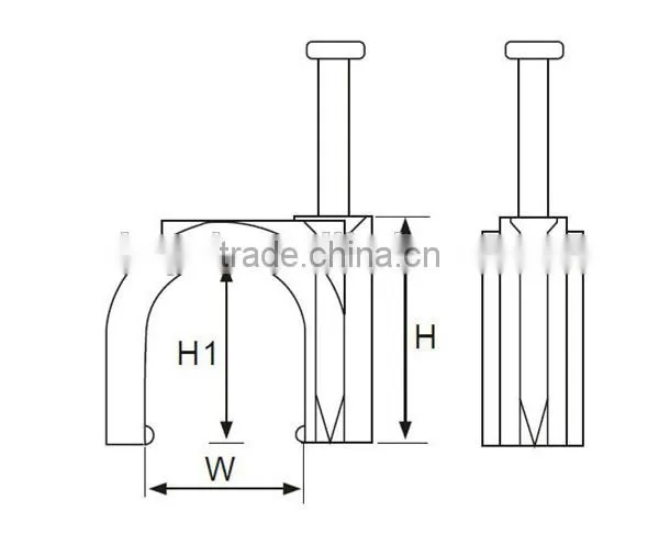 nail cable clip,electrical cable clips,clip cable markers for utp cables