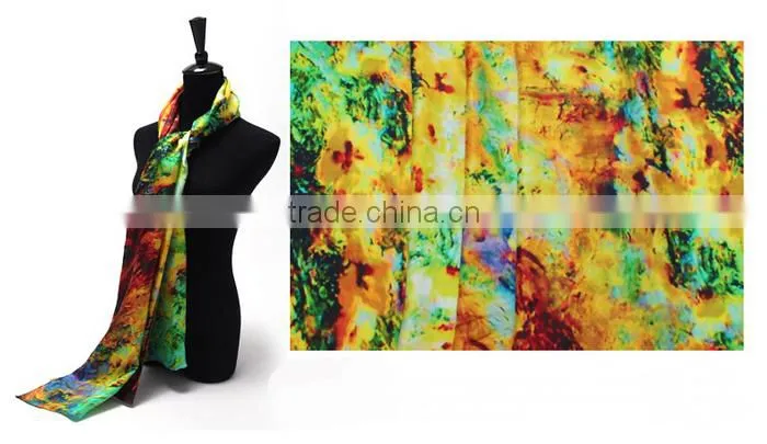 Wholesale Beauty Spring Autumn 12mm TWILL long Silk Scarf/ Silk Scarves / kerchief /headband/hijab