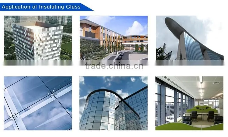 commercial building facade glass window insulated glass with CE, ISO, CCC, ANSI certification