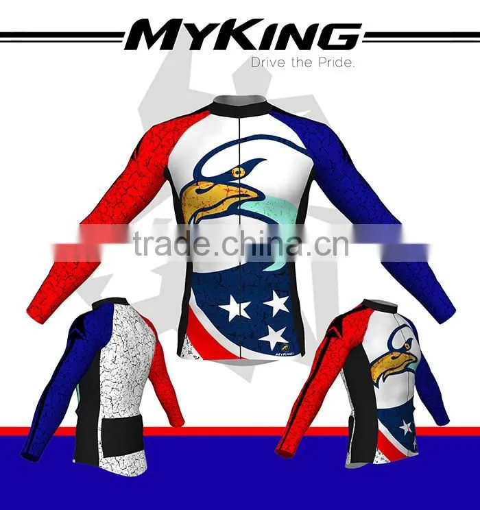 Top Quality With Full Print Long Sleeve Cycling Jersey Manufacture