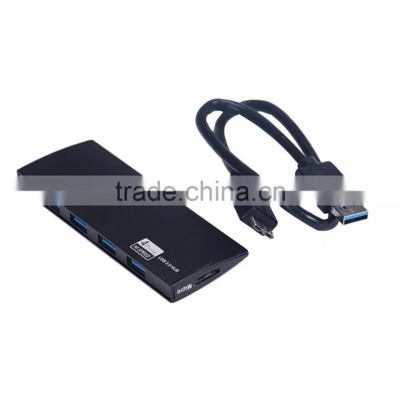 Super Slim 4 ports USB 3.0 Hub Support 1 TB