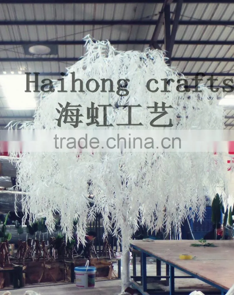 Artificial White Willow tree/ fake weeping willow tree/cheap artitifical white tree
