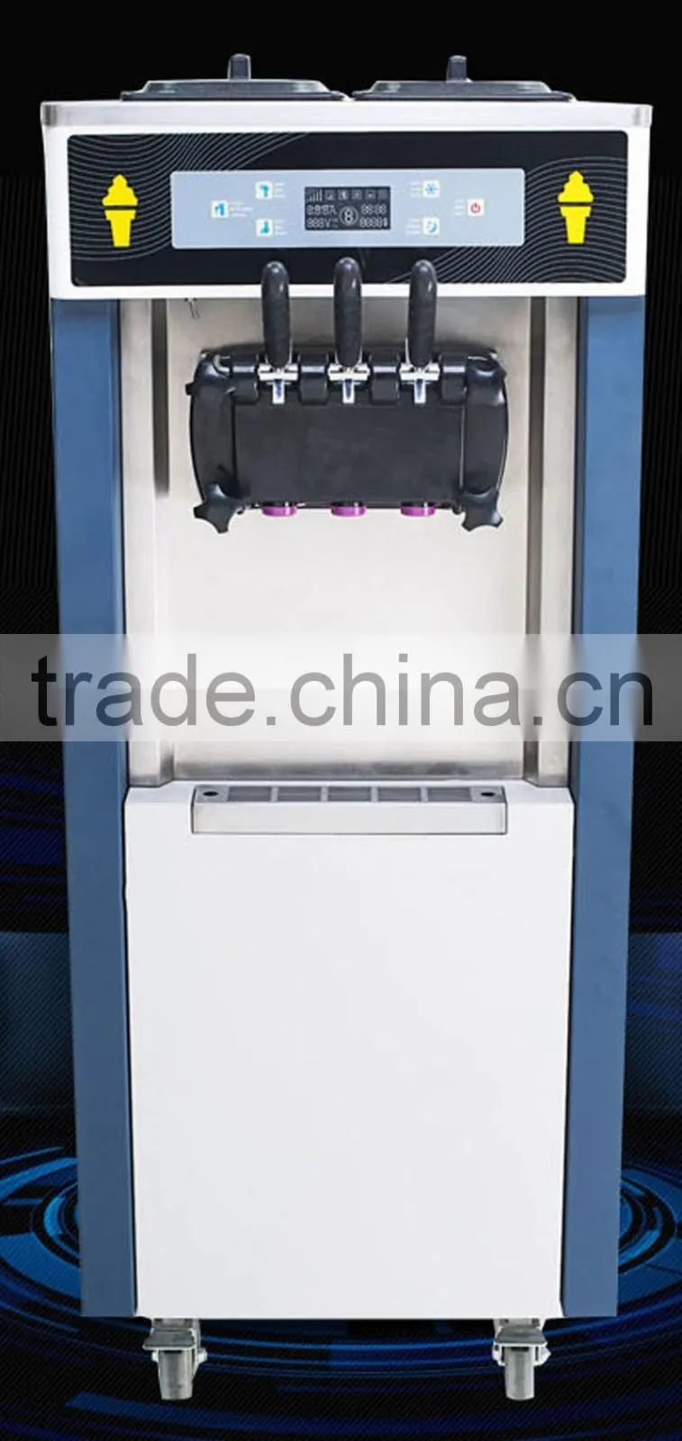 2016 best price pre-cooling soft ice cream cone making machine