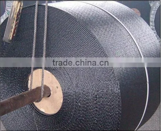 Flame resistant rubber conveyor belt up to ISO, AS, DIN, RMA standards