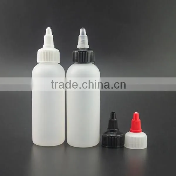 30ml 60ml 100ml 120ml PET plastic bottle glue bottles twist top cap for cosmetic packing