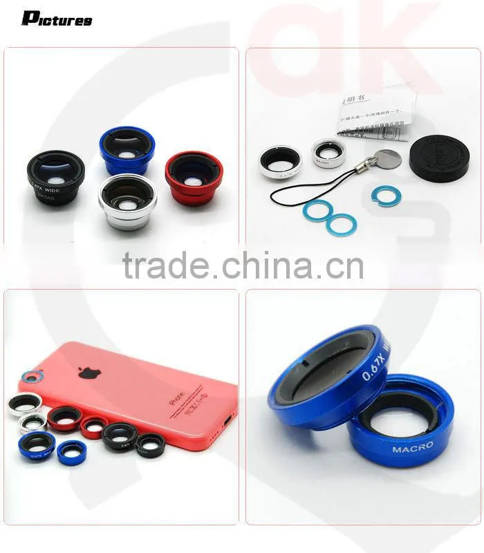 mobile phone accessories factory in china wideangle lens for samsung s4 iphone 6 macro lens