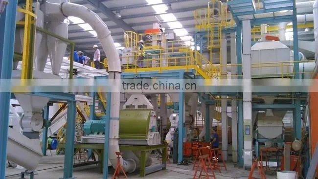 High fuel value 1.5-1.8t/h woodiness pellet production line