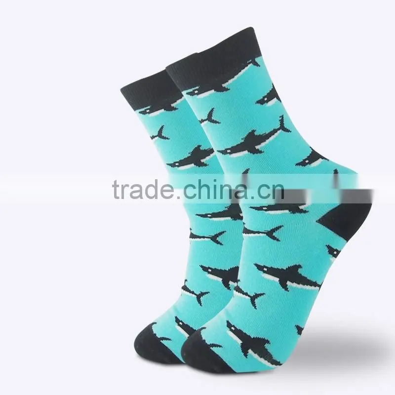 OEM services custom logo and brand name with different pattern colorful socks