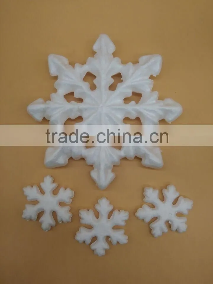 2015 Christams holiday white foam polystyrene snow flake for decoration