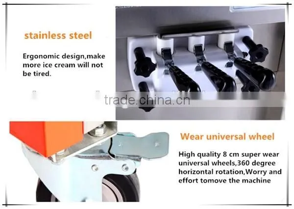 Automatic clearing system soft ice cream machine manufacturer