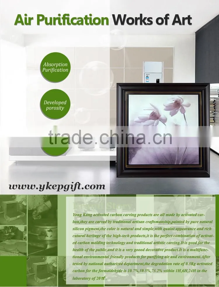 Elegant wooden frame handmade modern beautiful flower painting