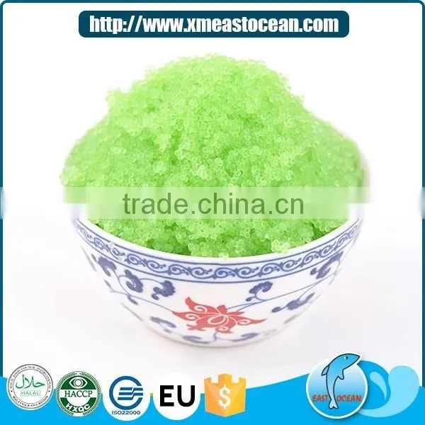 Top quality healthy sushi material frozen seasoned green capelin roe
