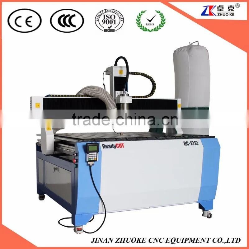 High Quality Low Cost 1218 Advertising CNC Router , CNC Router With Vacuum Table Dust Collector DSP Handle Control ZK-1218
