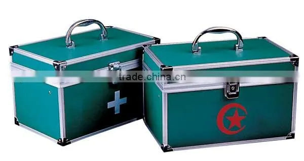 Durable first aid aluminum kit/medical aluminum case