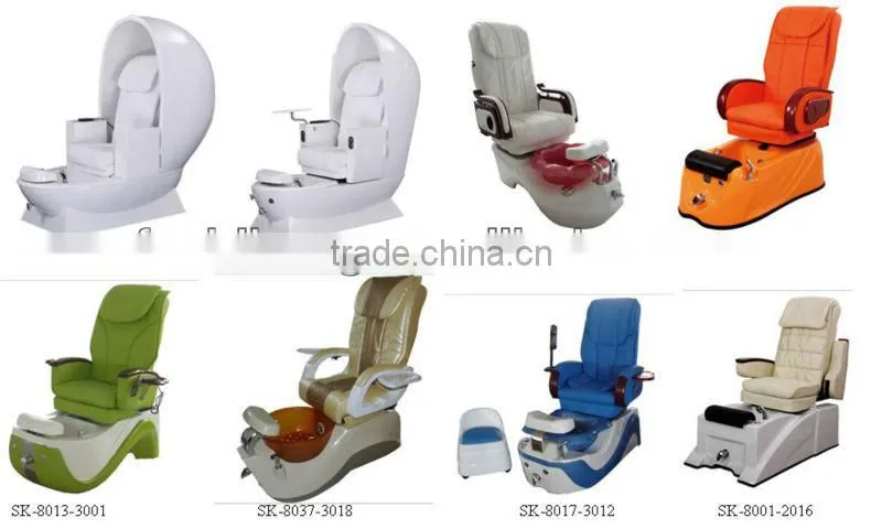 new arrival fiberglass basin swivel spa joy pedicure chair for sale