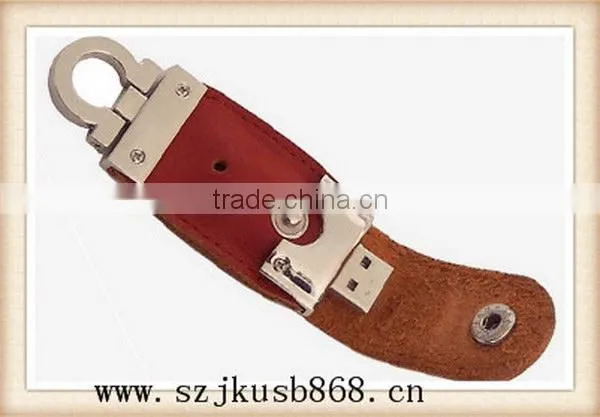 Newest beautiful novel design leather usb disk