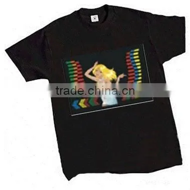 Super EL Flashing T shirt with Wholesales price