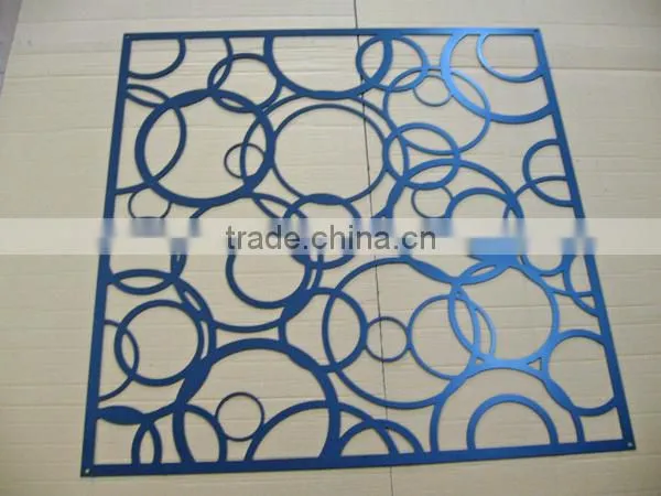 Curved perforated aluminum false ceiling panel