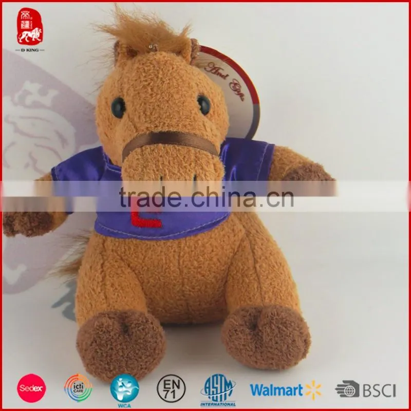 ICTI Factory wholesale soft material plush toy horse stuffed animal toy