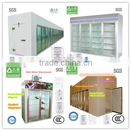 Corner Glass Doors Display Cold Room