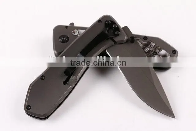 OEM 440 blade pocket knife with Titanium surface