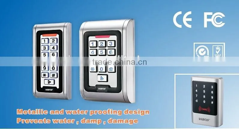 Wiegand proximity garage card reader/door keypad