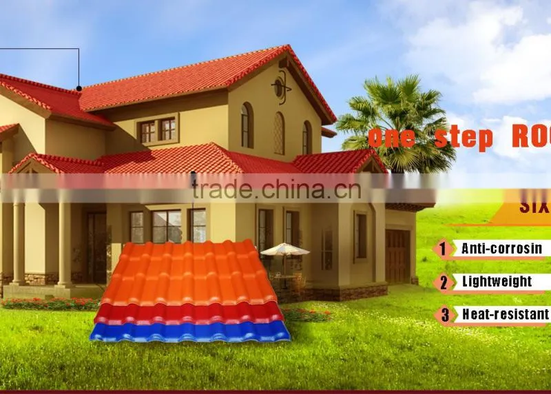 ASA Synthetic Resin Tile Excellent weather resistant Spanish Anticorrosiveness