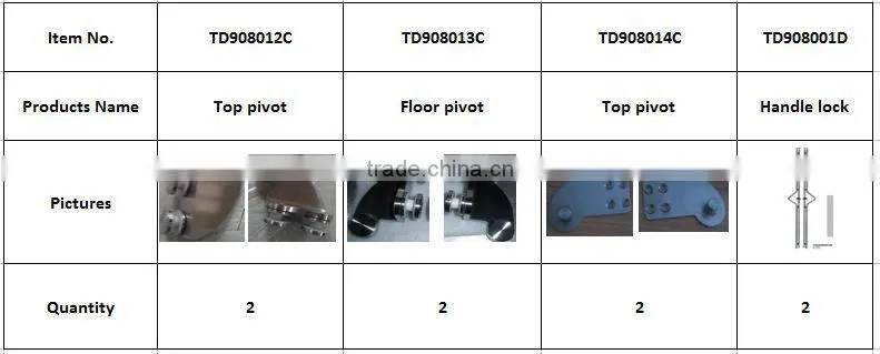 China Manufacturer Modern and Luxury double swing door