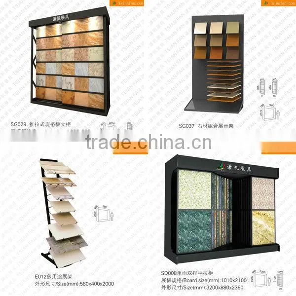 PX071 cheap alumminum granite sample case/marble display case/sample display box